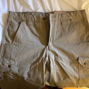 Relaxed Fit Ripstop Cargo Work Short Carhartt, 34Wx11L, Gray.